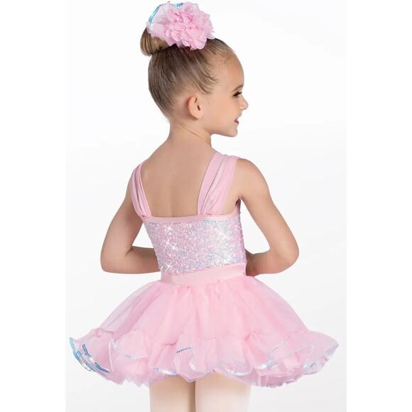 Dance Costume Small Child Pink Weissman 13547 Ballet Tap Pageant Dress Up - Picture 2 of 3